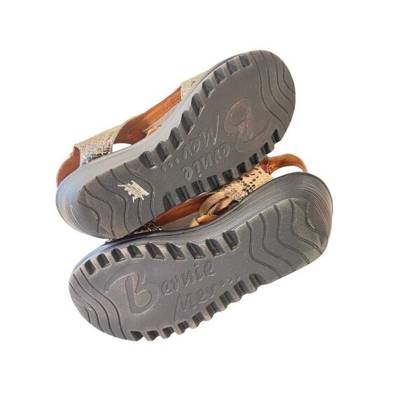 Bernie Mev Snake Print Patent Leather Sandals 39 US 7 - Picture 4 of 8